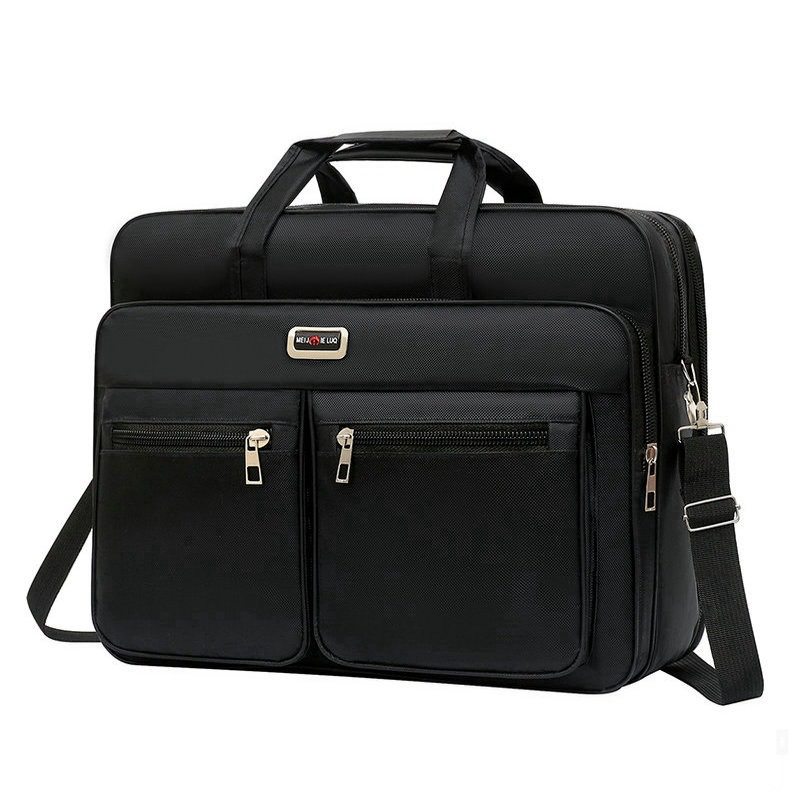 Men's Oversized 20inch Shoulder Messenger Bag New Oxford Cloth Waterproof Wear Business Portable Briefcase High Quality