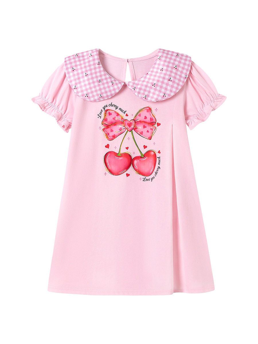 Kids' Dress Wholesale, Summer Short-sleeve Kids' Dress, [Style] Cute Skirt