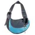 395 Sky Blue Mesh Crossbody Bag