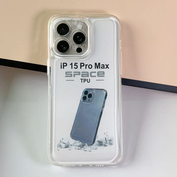 Transparent 16 Space Case Suitable for iPhone15 All-Covered Mobile Phone Case 14 Drop-Resistant Soft Case Apple 13 Mobile Phone Case