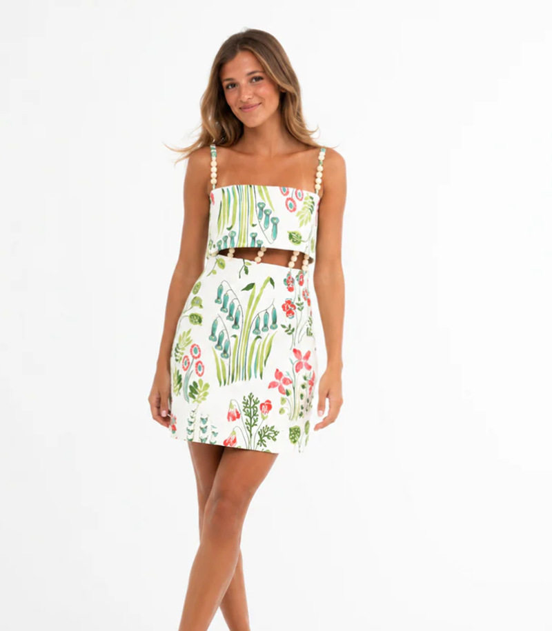 Floral Print Backless Maxi Dress Elegant Design Summer Style Comfortable Fabric Wholesale Available