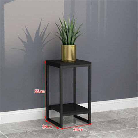 室内多层置物架北欧铁艺花架软装客厅简约架金色落地盆景装饰bjs