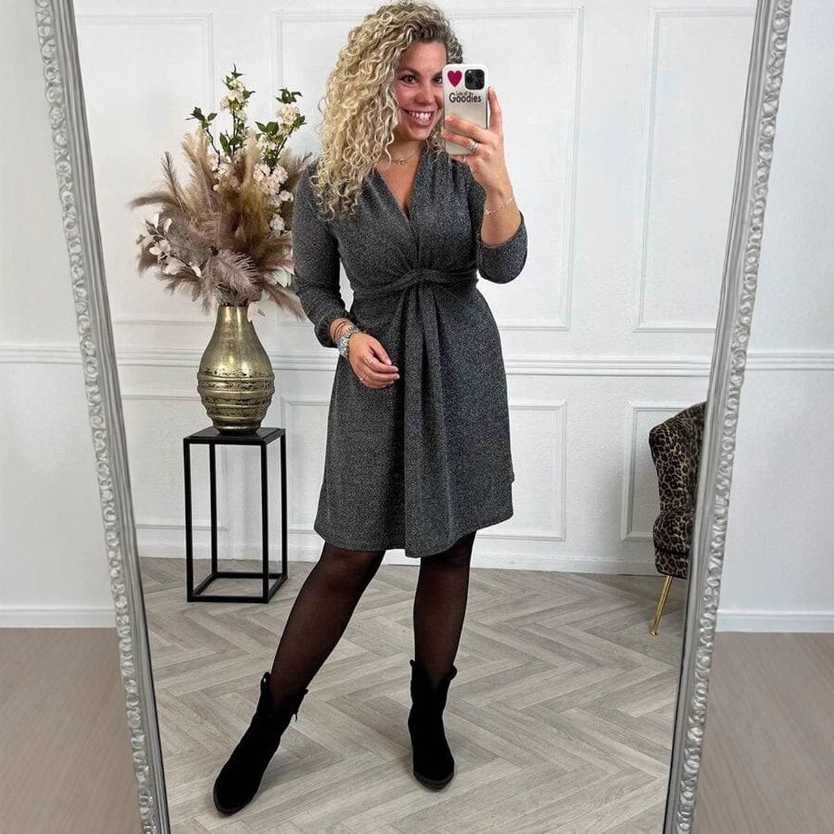 V Neck Long Sleeve Bodycon Dress Sexy Fit Autumn Winter Style Perfect for Parties and Events Wholesale Available