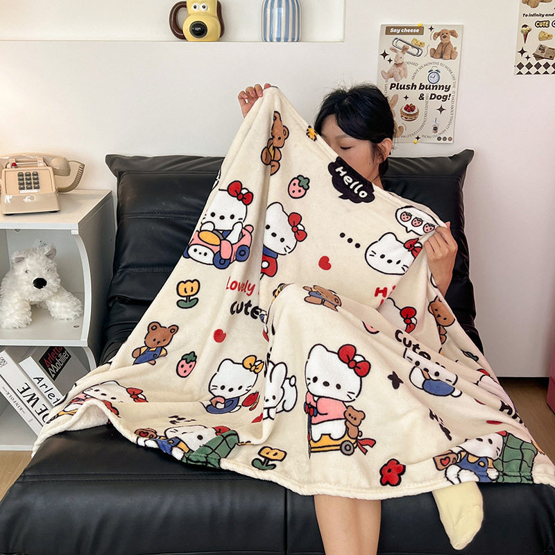 Girly Heart Sofa Blanket Nap Air Conditioning Blanket Office Cover Blanket Bed Lunch Blanket Shawl Four Seasons Blanket