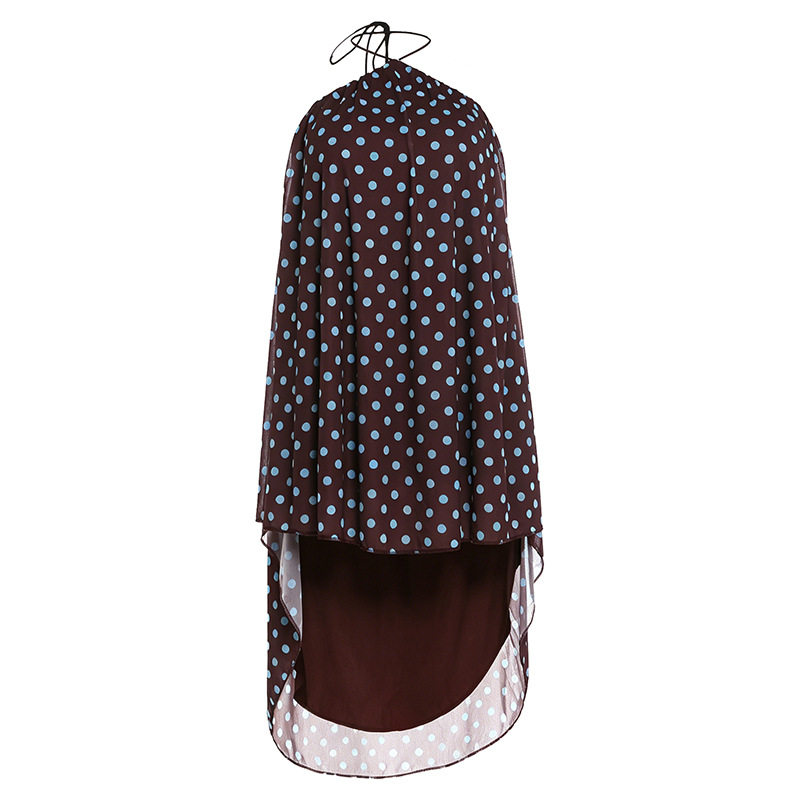 Summer Womens Dress Fashionable Polka Dot Print Halter Neck Backless Bodycon Style Perfect for Parties and Events