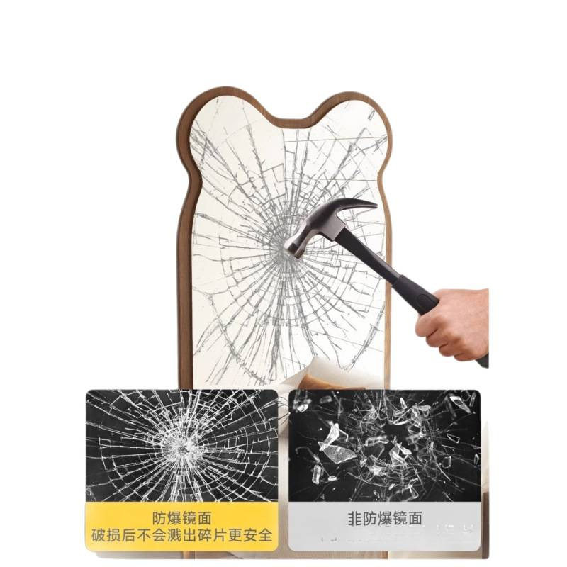 Bear Hole Board Dressing Mirror, Rotatable Full-Length Mirror, Floor Mirror, Home Bedroom Fitting Mirror