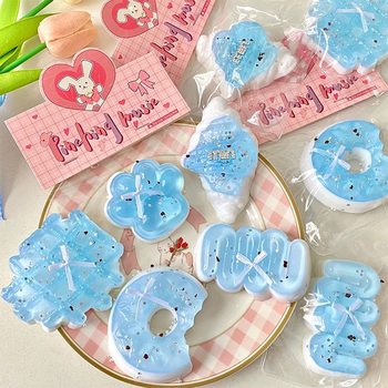 Little Red Book Same Style Sea Salt Series Soft Cute Cat Claw Pinch Music Simulation Cream Strip Waffle Toy tpr Toy