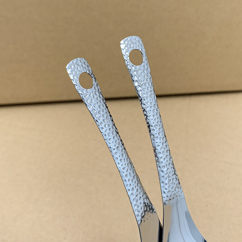 Stainless Steel Hammered Palace Spoon, Retro Spoon for Soup, Adult Eating Spoon, Fruit Spoon, Watermelon Spoon, Dessert Spoon