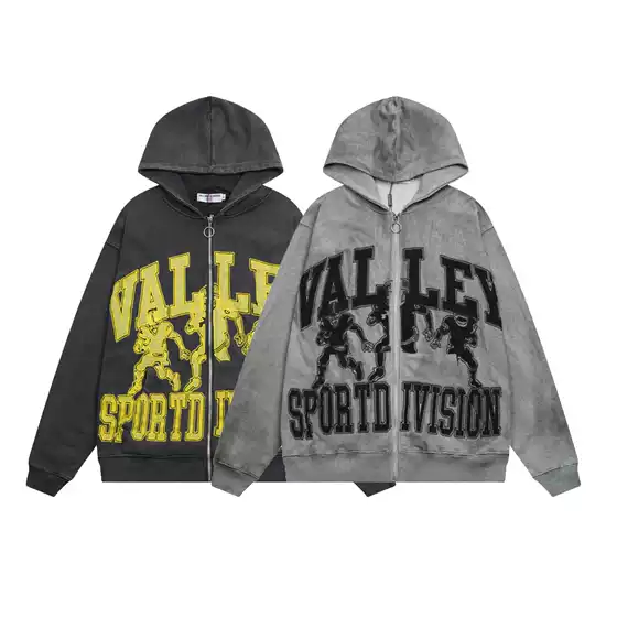 American Trendy High Street Vale American Star Ins Loose Sweatshirt Who Decides Hooded Sweatshirt Cardigan for Men and Women