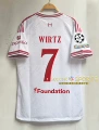 2627 liverpool away custom #7 jersey + champions league armband