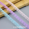 In Stock 1.5cm Snow Gauze Single-Sided Pleated Handmade Material for Clothing, Shoes, Hats, Doll Clothes, Edging Accessories, Decorative Lace