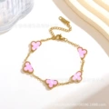 Gold Bracelet [Light Floral Pink]