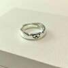 Cat and Dog Diary Rings, Kitten and Puppy Couple Rings, Personalized Niche Design, Adjustable Open-Ended Index Finger Rings