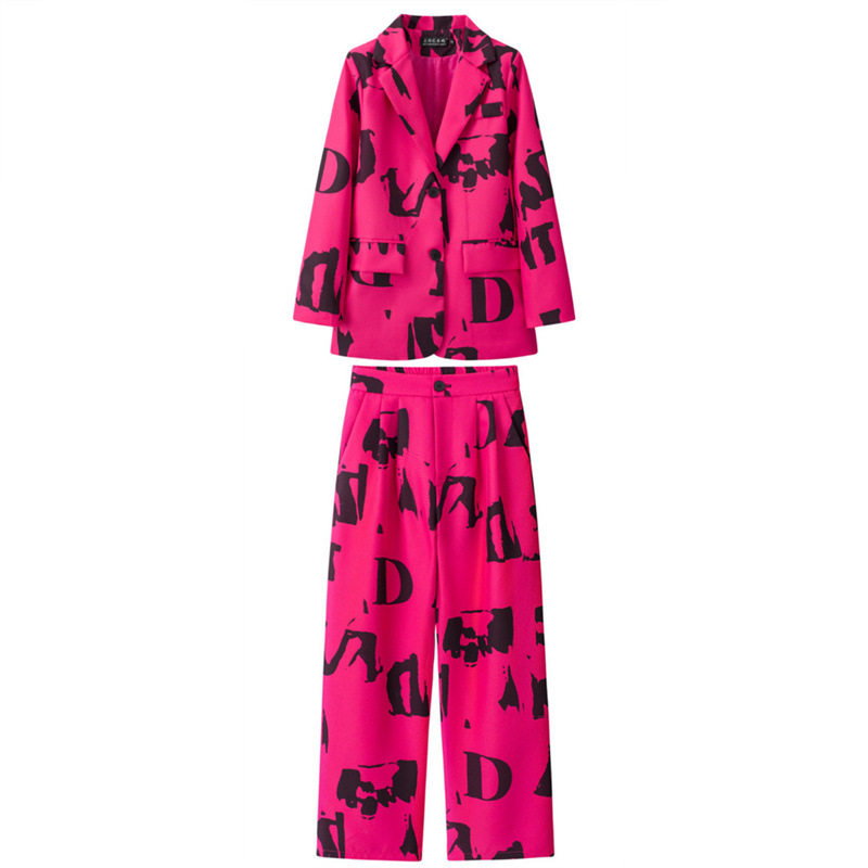 小西装复古外套修身时尚2026春秋季女韩版休闲设计感上衣西裤套装