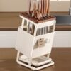 Knife Holder Storage Rack Kitchen Countertop Chopstick Holder Knife Holder Kitchen Knife Integrated Storage Rack Wooden Knife Holder Household