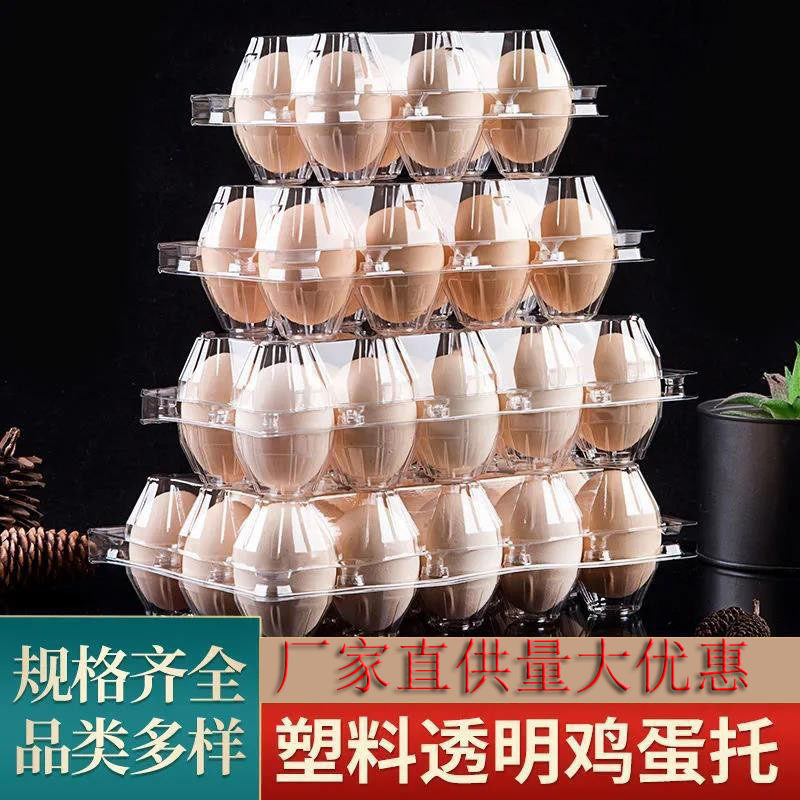 Egg Tray Plastic Transparent 10 Factory Direct Supply Duck Egg Tray Box Quail Egg Tray Pine Flower Egg Tray Box Salted Duck Egg Tray
