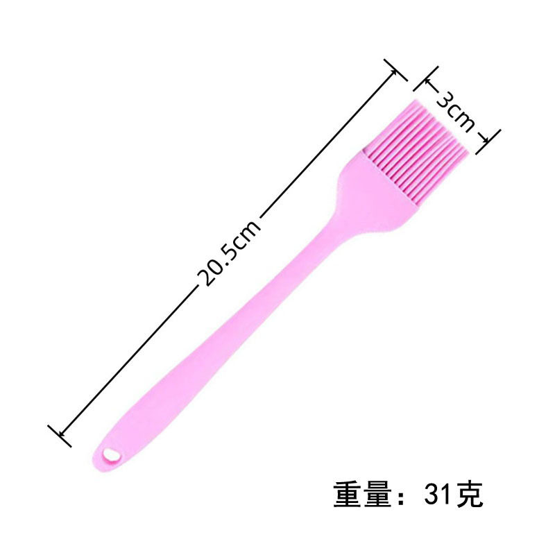 Spot wholesale small one high temperature resistant silicone oil Brush cake cream barbecue brush kitchen baking tools