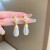 35#Баклажан с серебряной иглой и золотистой жемчужной каплей
