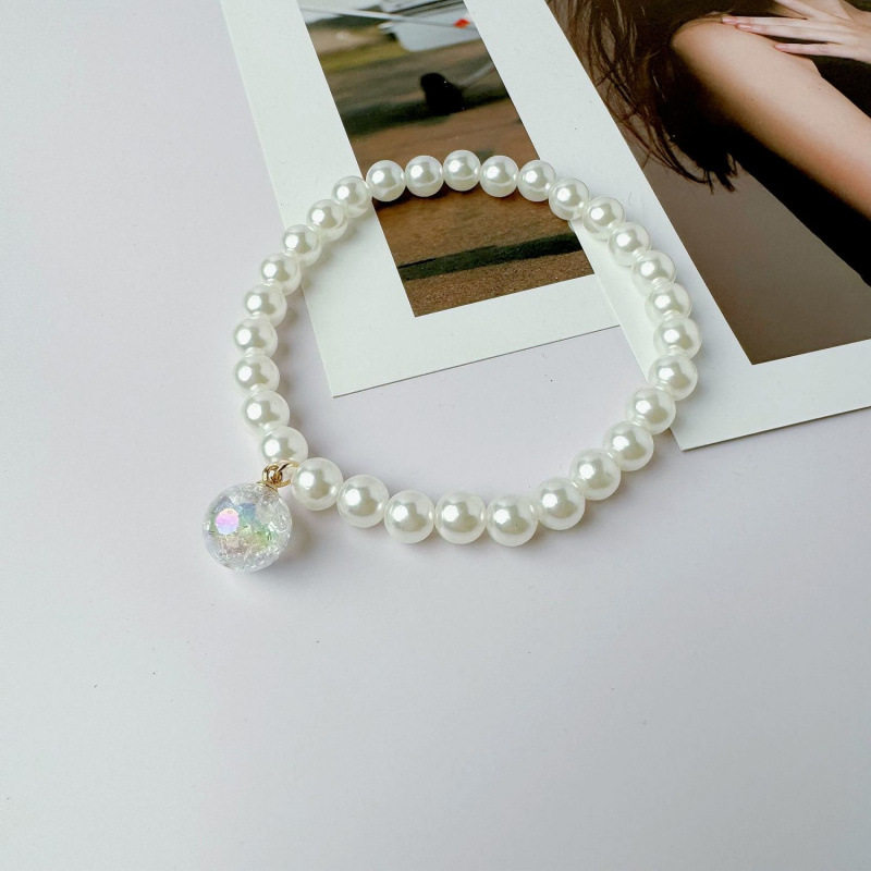 Popular Internet Celebrity Cat Jewelry Collar, High-End Cute and Good-Looking Photo Decoration, Dog and Cat Pearl Necklace