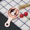 Nordic ins style rose gold 304 stainless steel egg white separator brass filter egg separator