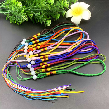 Jade Bead Rope Hand Handle Piece Lanyard DIY Accessories Handmade Car Pendant Pendant Rope Jade Handle