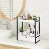 Ready-Made Wooden Storage Rack Double-Layer Bathroom Storage Rack with Drawer Wooden Counter Rack Bathroom Countertop Organization and Storage