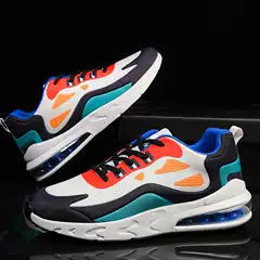 Cross-Border Popular Men's Shoes, Four-Season Low-Top Air Cushion Mesh Breathable Large Size 47 Running Shoes, Casual Sports Shoes, Trbottomy Thick Soles
