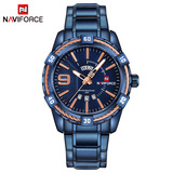 Мужские часы NAVIFORCE Lingxiang 9117 fashion personality из нержавеющей стали с водонепроницаемыми кварцевыми часами мужские часы