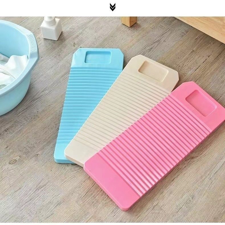 Washing Board Large Durable Thickened Non-Slip Washing Board Household Old-Fashioned Washing Board with Soap Slot for Student Dormitory