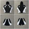 Black and white suit