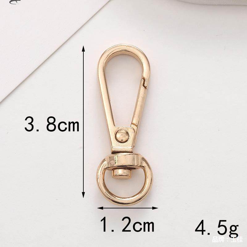 Zinc Alloy Spring Ring Lobster Clasp Door Buckle Keychain Version Buckle Accessories Clog Shoe Large Ring Material Heart Shape