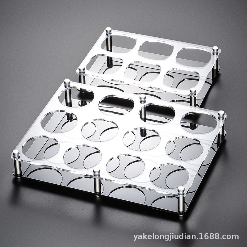 Tempered Glass Cup Beer Cup Set Bar KTV Special Anti-Drop Personalized Wine LOGO Acrylic Wine Cup Holder