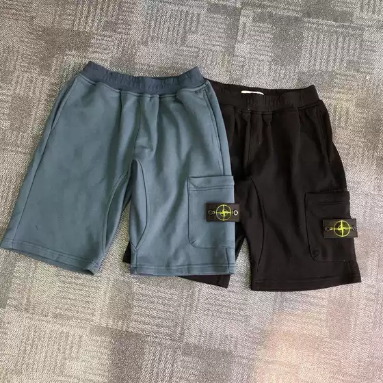 Cross-border STONE stone summer new embroidered badge side pocket shorts sports pants loose generation