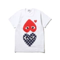 White red heart polka dots