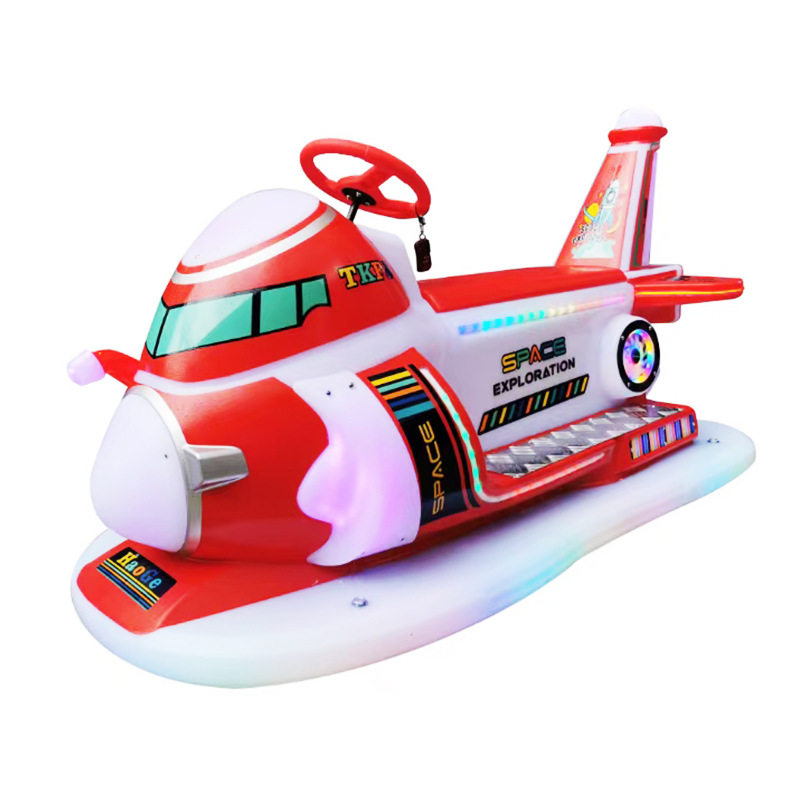 2025 New Children's Square Electric Bumper Car Mall Car Amusement Equipment Park Stall Luminous Double Battery