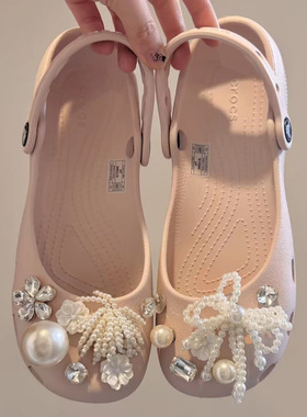 AI LIFE 玛丽珍芭蕾舞洞洞鞋配饰diy鞋花扣配鞋子适配Cross/Crocs