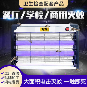Cross-Border electric shock mosquito killer restaurant school food factory workshop commercial trap physical fly killer LED