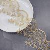 Gold lace home soft decoration wedding accessories Wave mesh embroidery lace clothing accessories gold lace lace