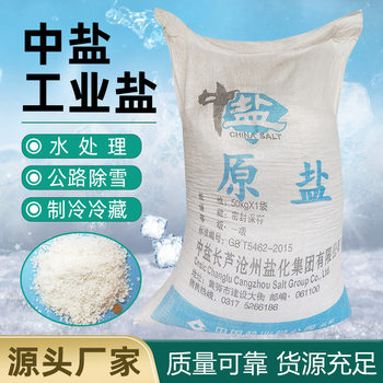 Industrial salt salt raw salt 50 kg/bag fine salt small particle Salt Sodium Chloride City Road snow melting agent wholesale