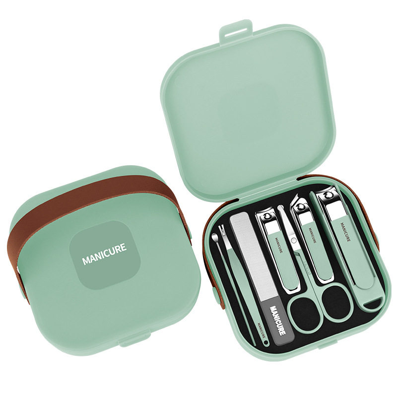 Wholesale withdrawal manicure scissors manicure manicure new withdrawal box anti-splash nail clippers suit portable hand