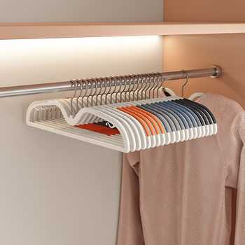 Short Neck Hanger for Home Use, Space-Saving, Non-Slip, Traceless, Neck-Reducing, Short Narrow Hanger, Anti-Shoulder Angle Clothes Drying Rack