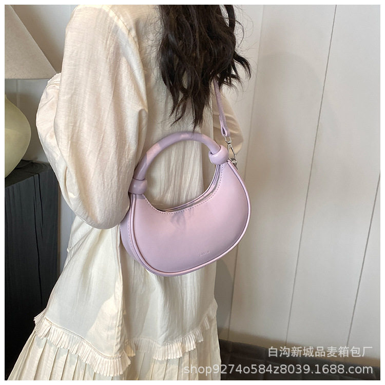 French Niche Elegant Handheld Small Bag Women's Bag New Trendy Fashion Shoulder Bag Foreign Style Crossbody Dumpling Bag 27 O1CN01wEd0lV2HKyDPI9X3n !!2215913929133 0 cib