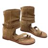 2025 New Wedge Heel Inner Heightening Sandals Women's Roman Shoes French Short Boots Summer Boots Thong Flat Sandals