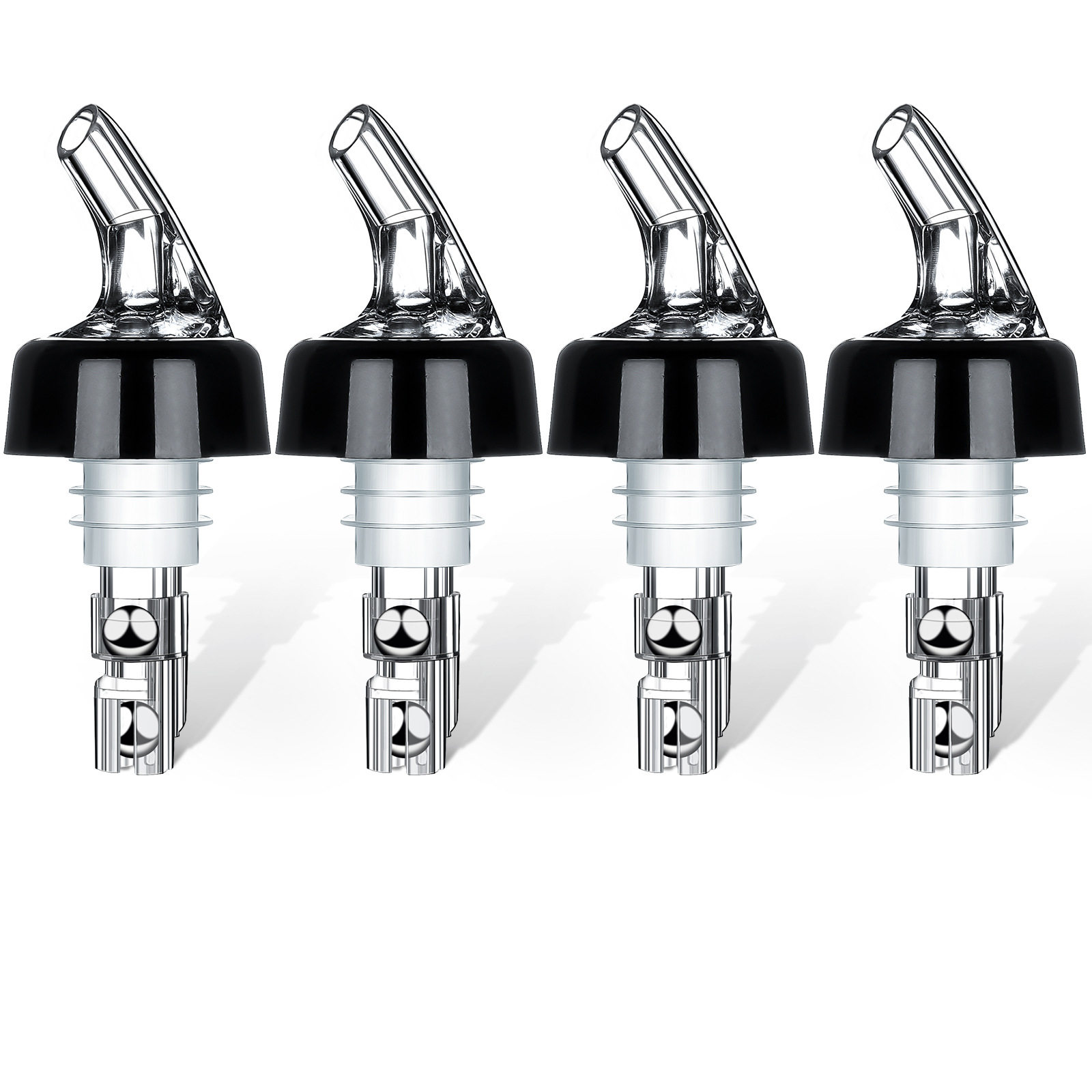 Quantitative mouthpiece steel ball pourer red wine whiskey decanter bottle stopper 20ml30ml45ml