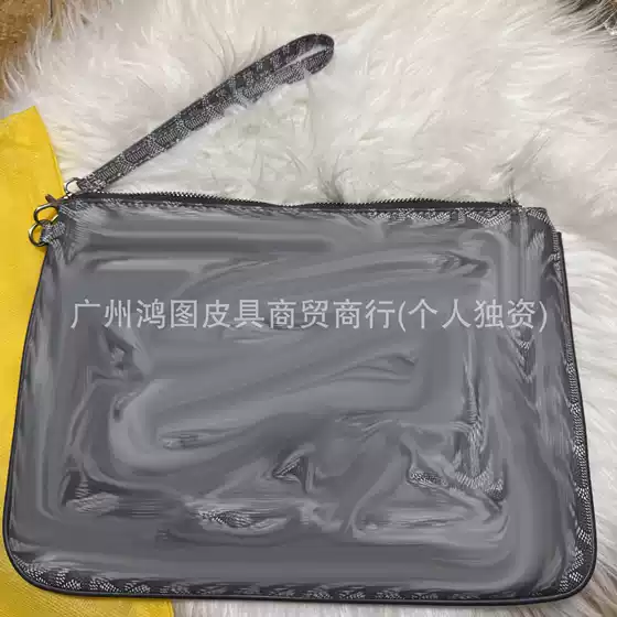 2025 New Handbag Star Briefcase Tablet iPad Dog Tooth Clutch Medium Large