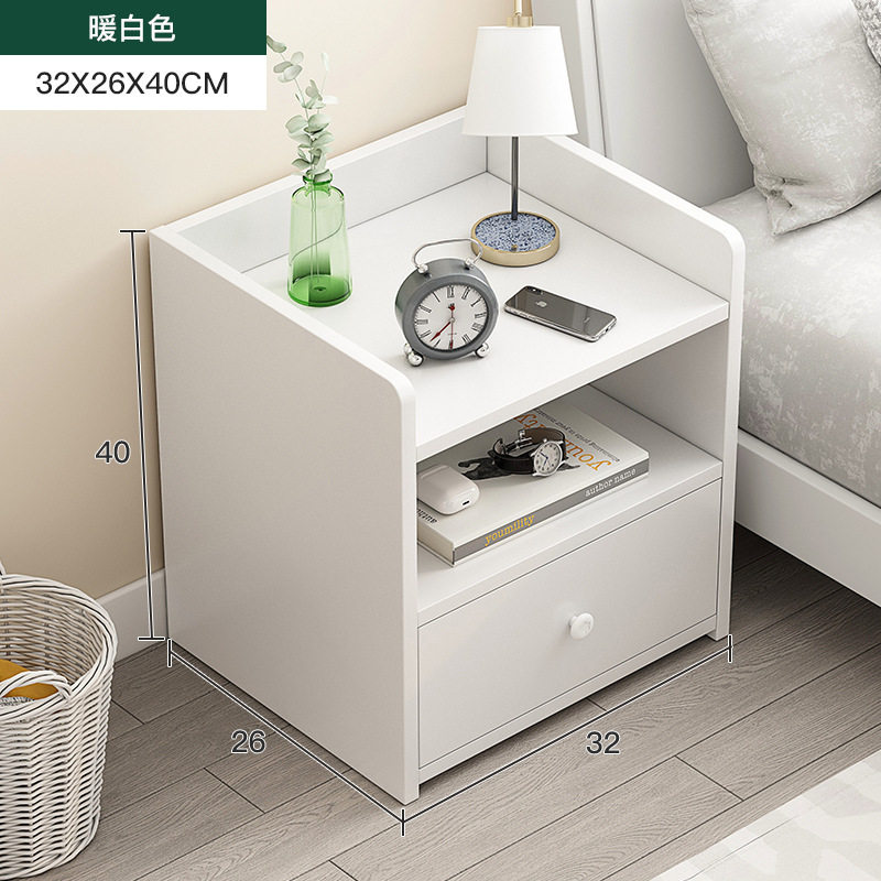 Ultra-Narrow Bedside Table Storage Multi-Functional Ultra-Narrow Cabinet Simple Storage Bedroom Simple Sandwich Bedside Cabinet