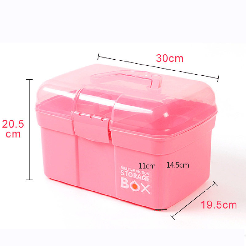 569 thick art storage box double-layer medicine box cosmetic box gouache watercolor paint box manicure storage box