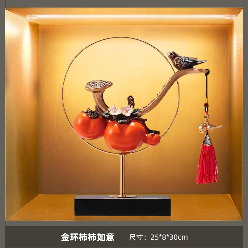 新中式高档酒柜装饰品餐边柜摆件客厅创意家居饰品室内软装装饰