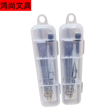 KF4001 Metal Compass Design Solid Stainless Steel Drawing Compasses with Lead Core Students Learning Exam Stationery