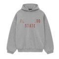 Dark heather gray state printing
